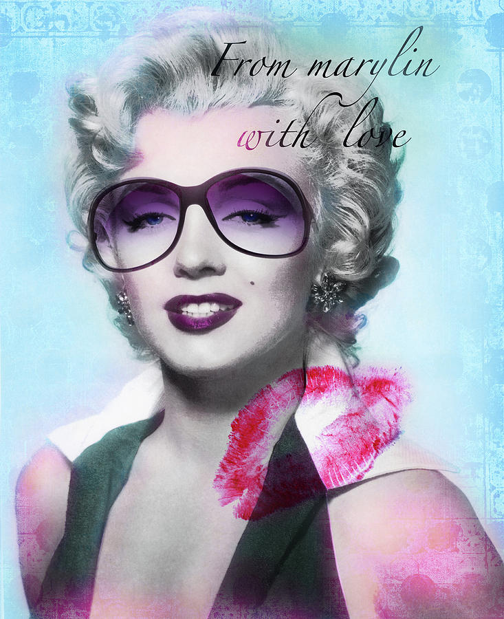 Marilyn postcard by Luz Graphic Studio Marilyn postcard by Luz Graphic Studio