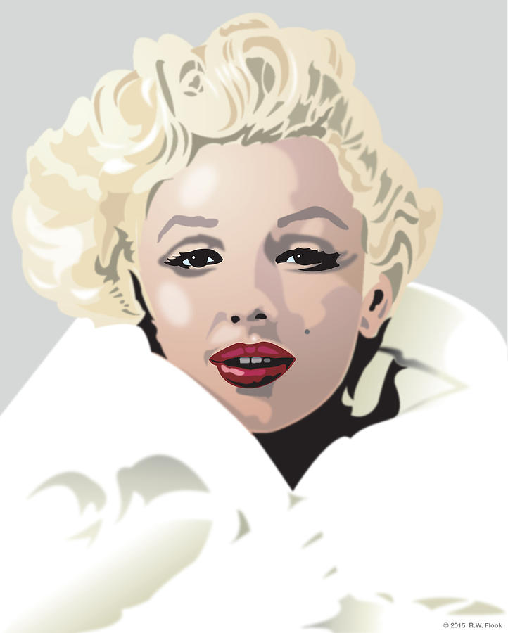 Marilyn Digital Art by Randy Flook - Fine Art America