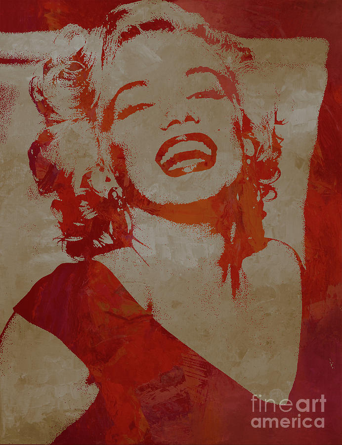 Portrait Painting - Marilyn Romantic by Gull G