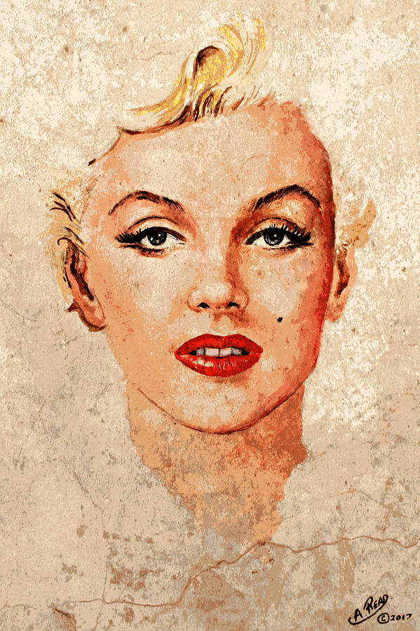 Marilyn seductive mix Painting by Andrew Read