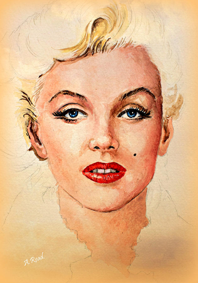 Marilyn Seductive Warm Edit Painting