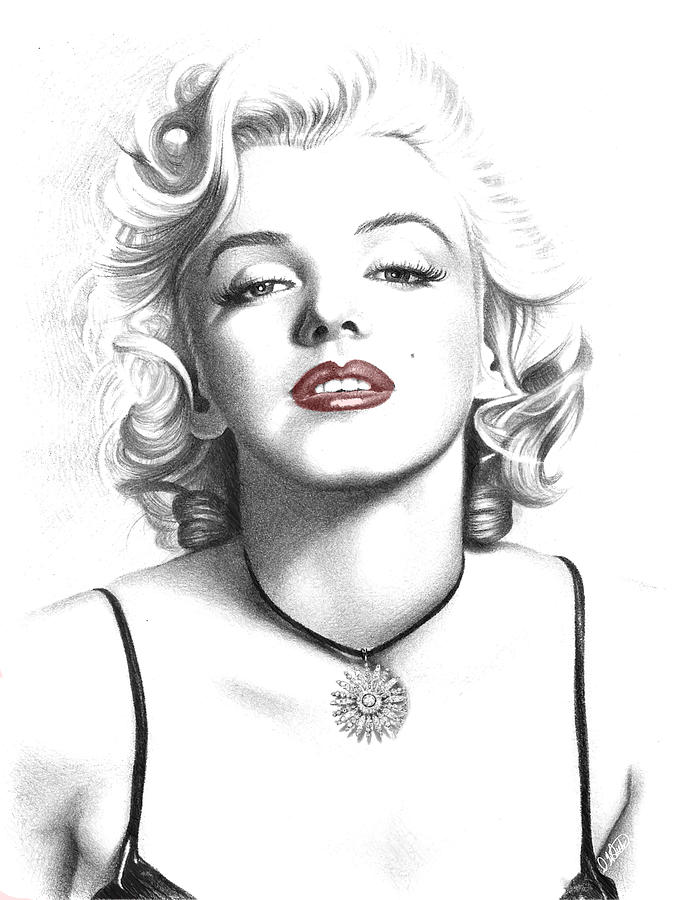 Marilyn Monroe - PPL885229 Drawing by Dean Wittle
