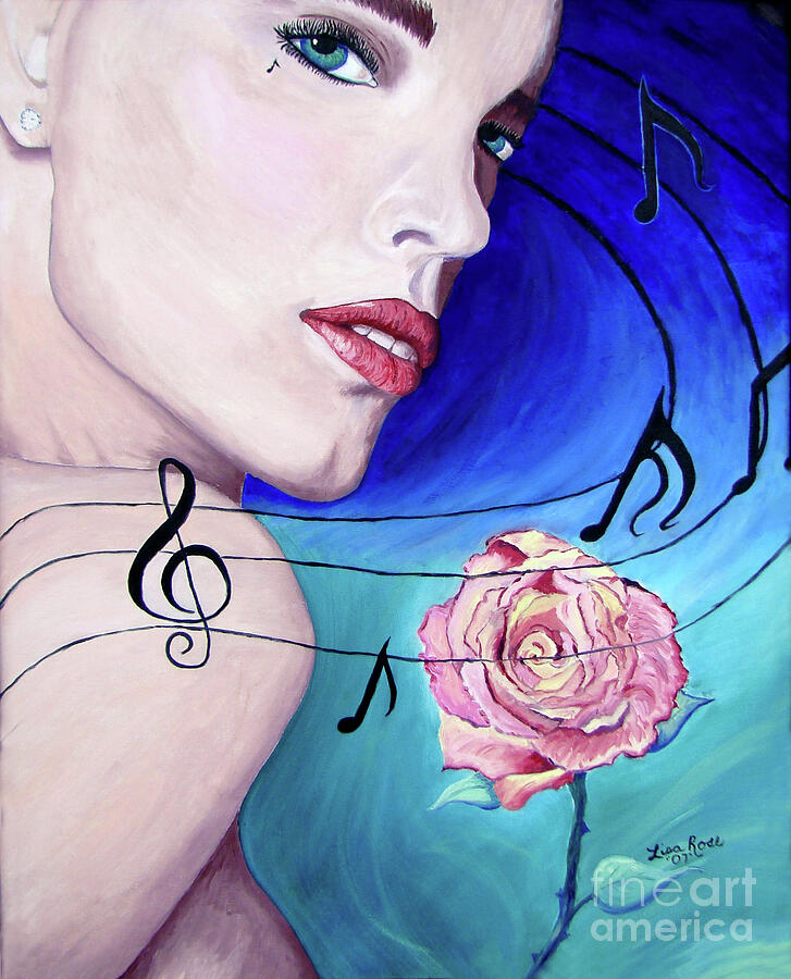 Marilyns music in the wind Painting by Lisa Rose Musselwhite