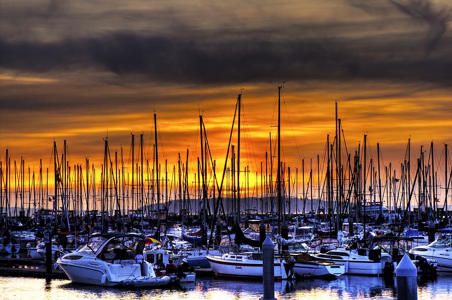 Marina at Sunset Photograph by Brad Granger