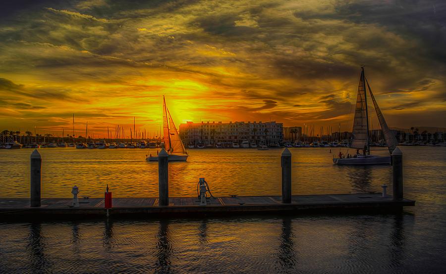Cali Photograph - Marina Del Rey at Sunset by Cke Photo Cali Photograph - Marina Del Rey at Sunset by Cke Photo