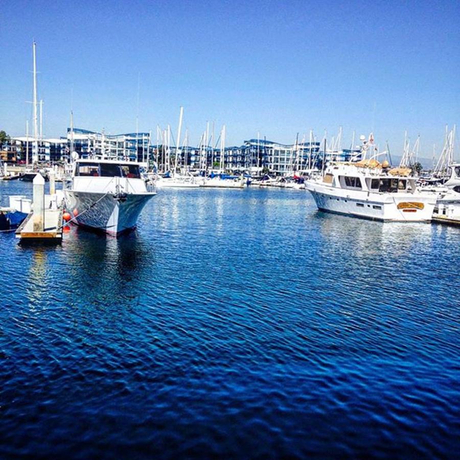 Boat Photograph - Marina Del Rey, Ca With Iphone 5c by Brenda Mardinly