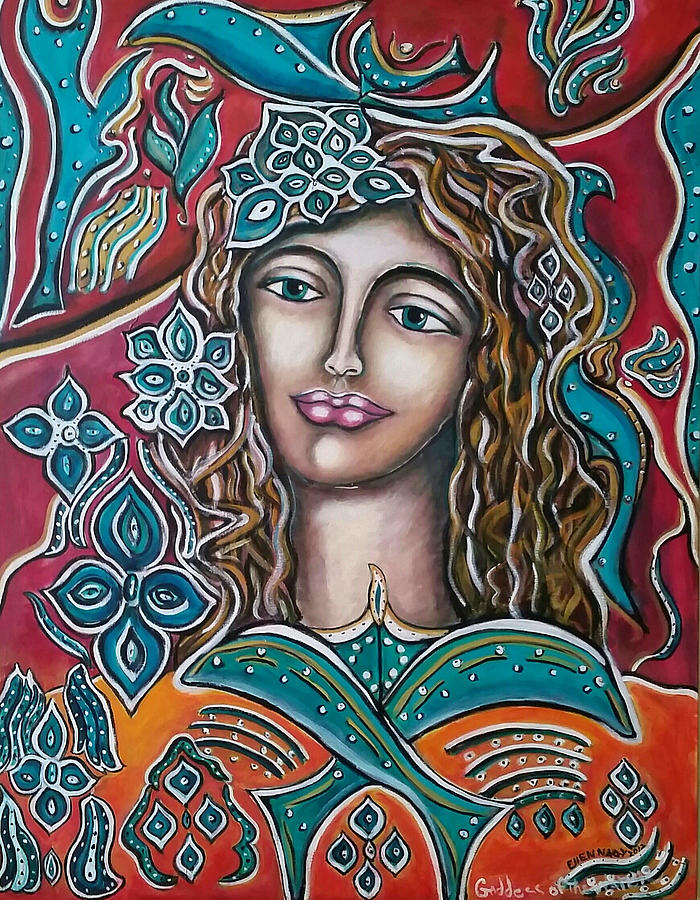 Marina Goddess of the Water Painting by Ellen Nagy - Pixels