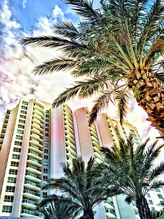 Marina Grande Through Majestic Palms Photograph by Alice Gipson