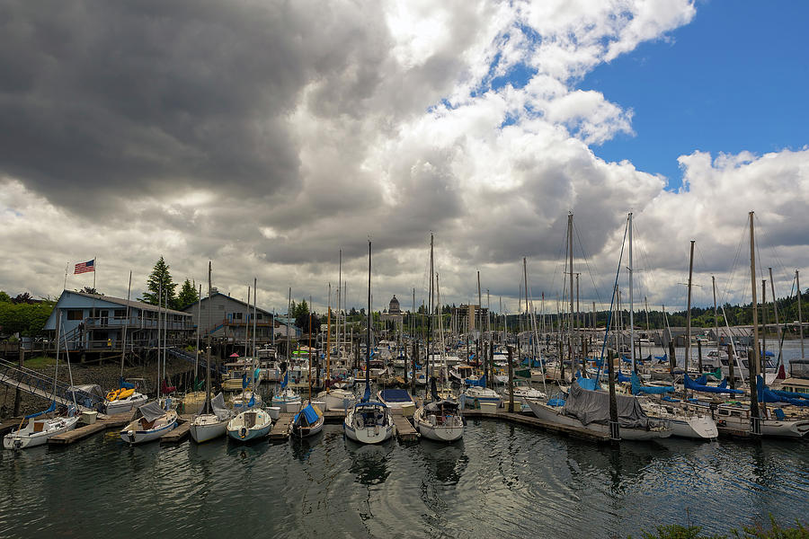 Marina in Olympia Washington Waterfront Photograph by David Gn Pixels