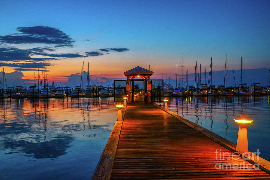 Marina Sunrise Photograph by Tom Claud