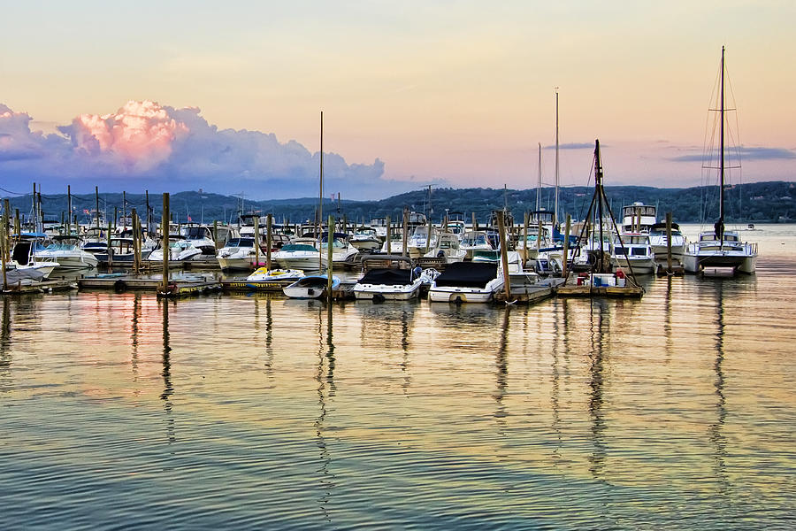 Marina Sunset Photograph by Alexander Mendoza