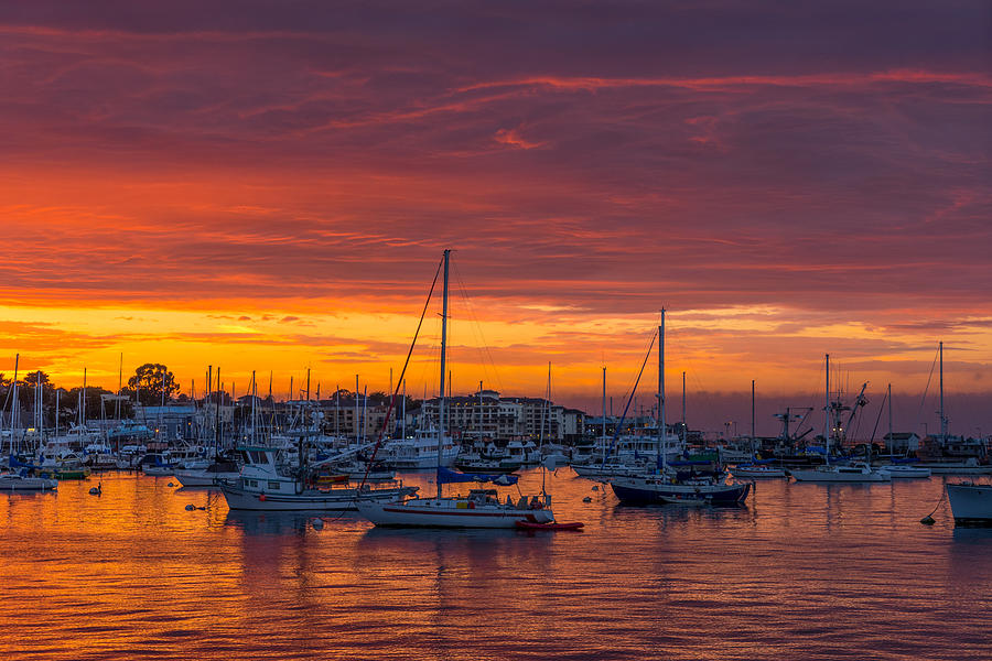 Marina Sunset Photograph by Derek Dean