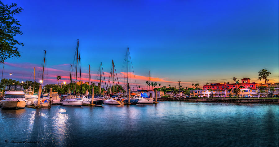 Boat Photograph - Marina Sunset by Marvin Spates