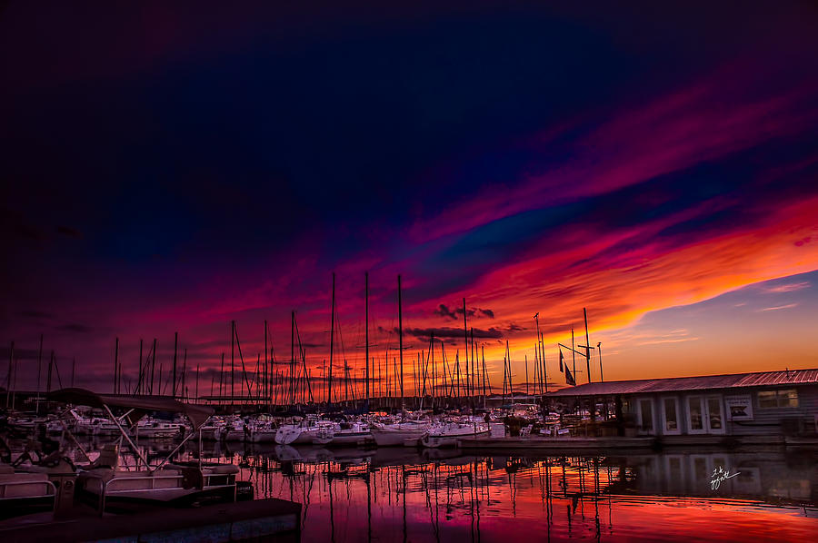 Marina Sunset Photograph by TK Goforth