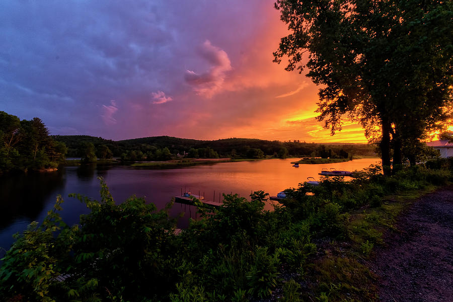 Marina Sunset Photograph by Tom Singleton
