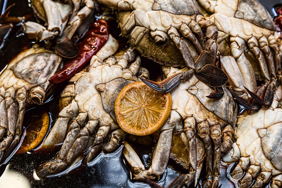 Marinated Fresh Crabs At The Market Photograph by James BO Insogna