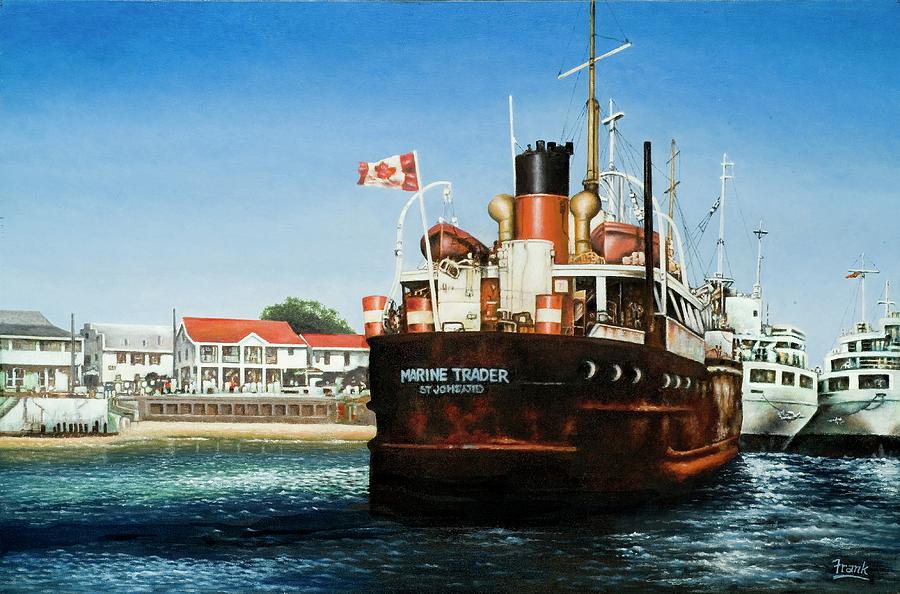 Boat Painting - Marine Trader by Michael Frank