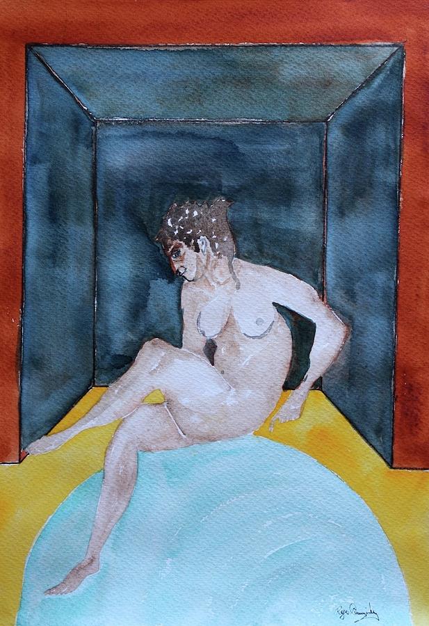 Marions Ablutions Painting by Roger Cummiskey