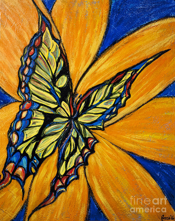 Mariposa Painting by Rebecca Weeks