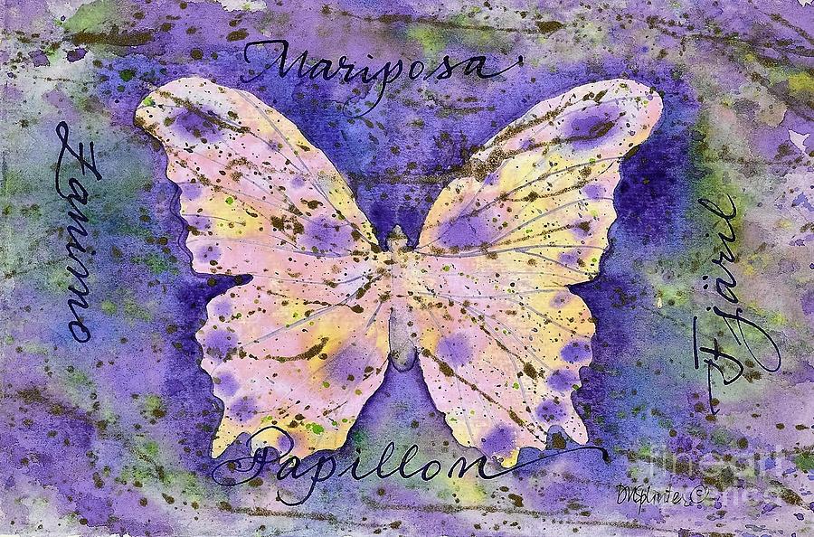 Mariposa Butterfly Painting by Diane Splinter - Fine Art America