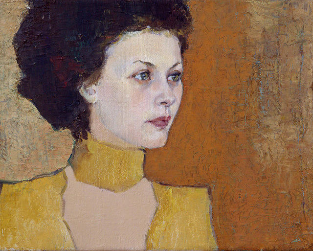 Portrait Painting - Marisha by Liubov Meshulam Lemkovitch