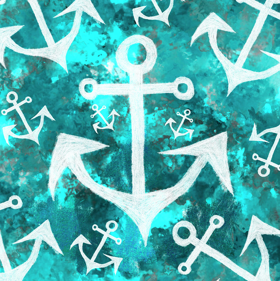 Abstract Painting - Maritime anchor art by Jorgo Photography