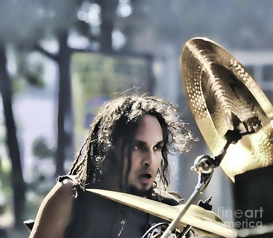 Musician Photograph - Mark Osegueda Death Angels by Chuck Kuhn
