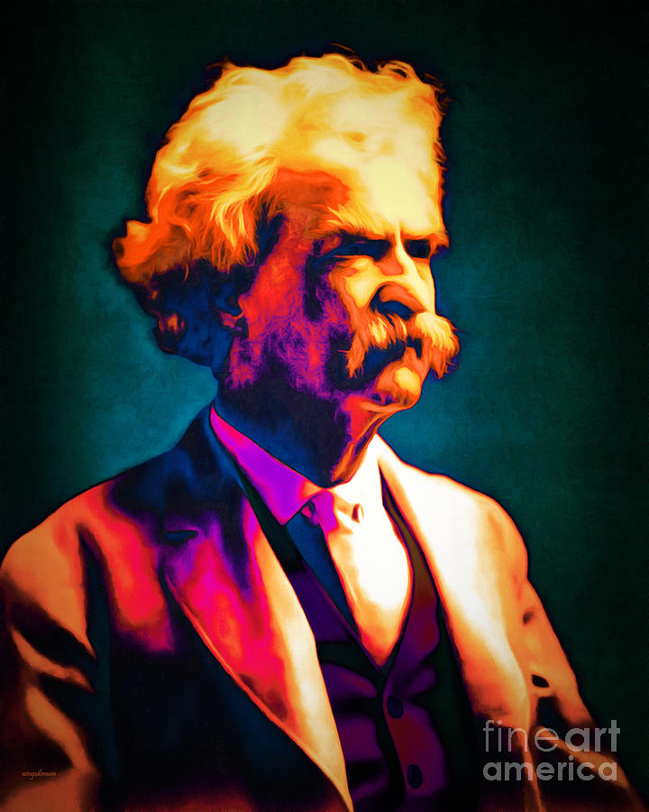 Celebrity Photograph - Mark Twain 20151224 by Wingsdomain Art and Photography