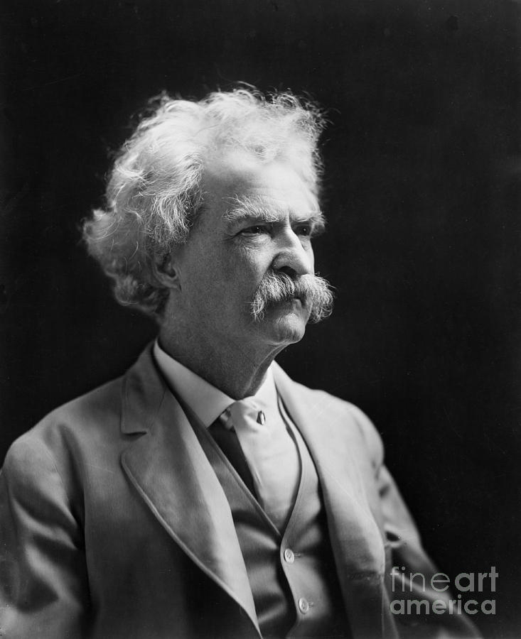 Mark Twain, American Author And Humorist Photograph by Science Source