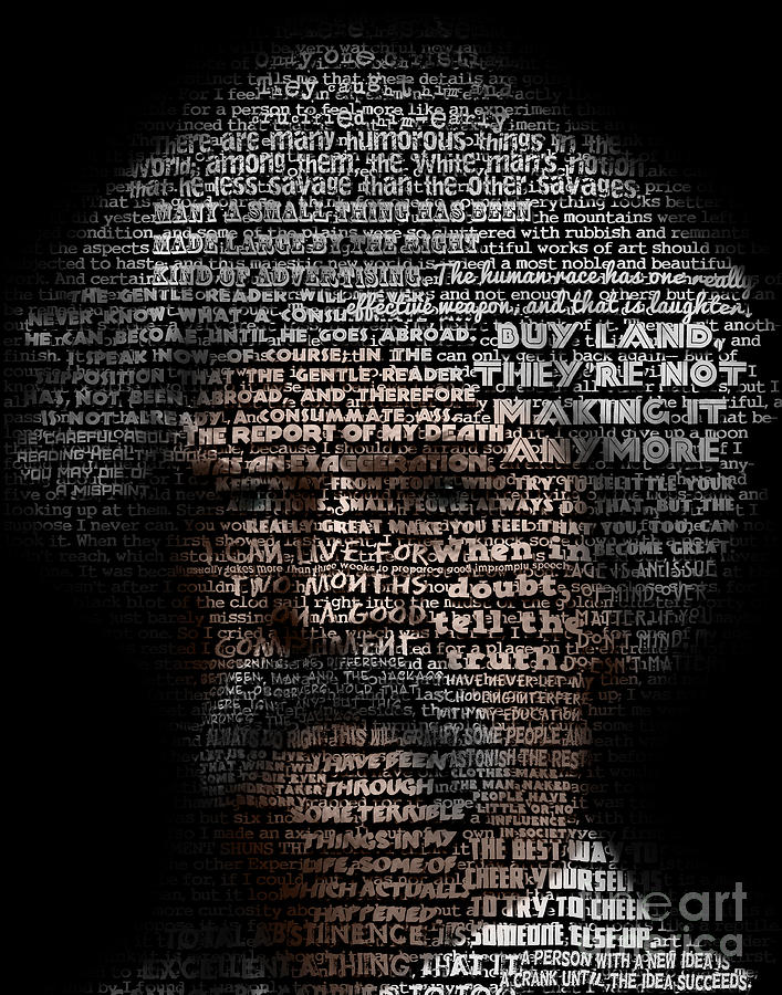 Mark Twain Digital Art - Mark Twain by Kenneth Rougeau Mark Twain Digital Art - Mark Twain by Kenneth Rougeau