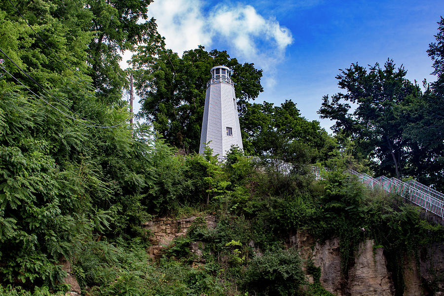 Mark Twain Memorial Lighthouse Photograph by K Bradley Washburn