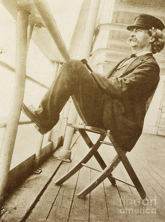 Mark Twain Photograph by Photo Researchers