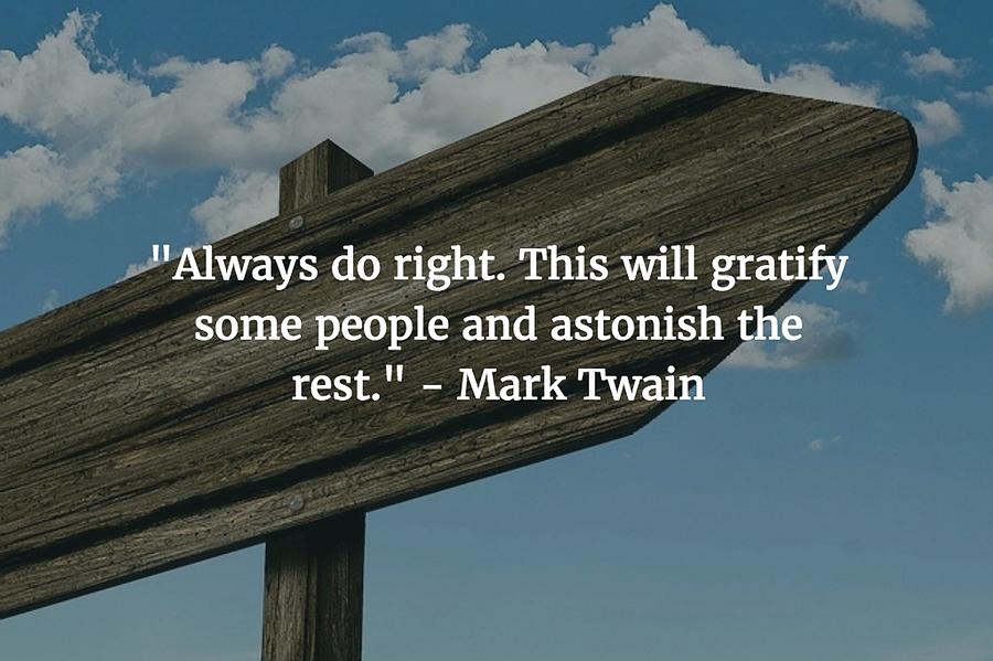 Inspirational Photograph - Mark Twain Quote by Matt Create