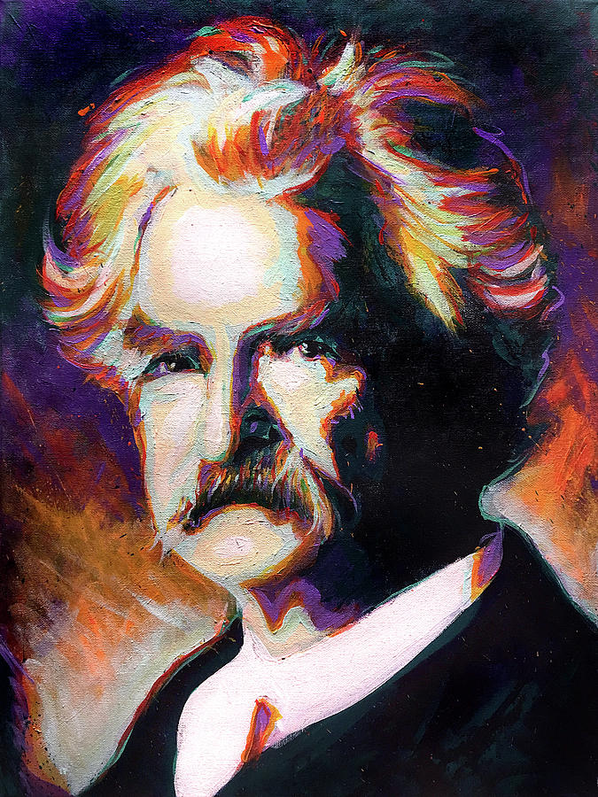 Mark Twain Painting - Mark Twain by Steve Gamba