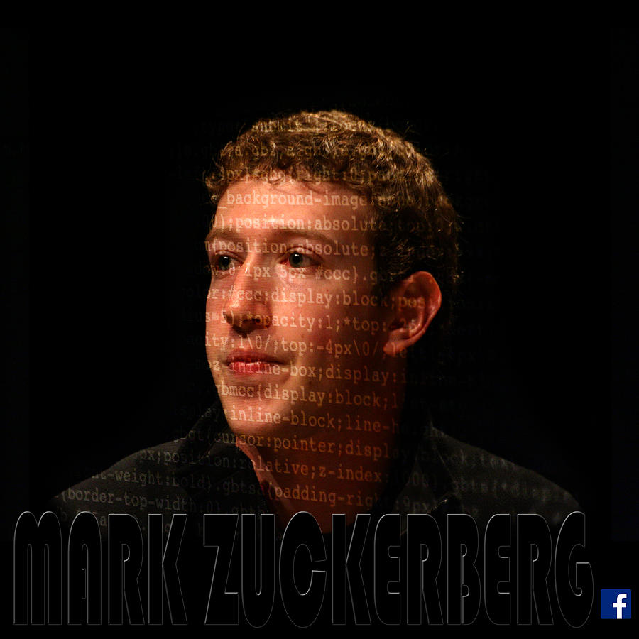 Mark Zuckerberg 4 Photograph by Andrew Fare
