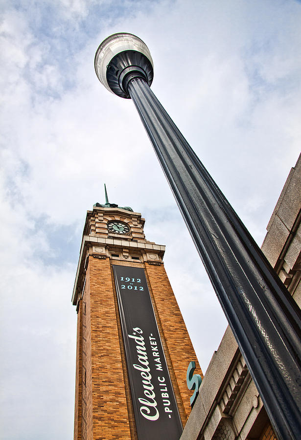 Cleveland Photograph - Market Clock Tower by Dale Kincaid