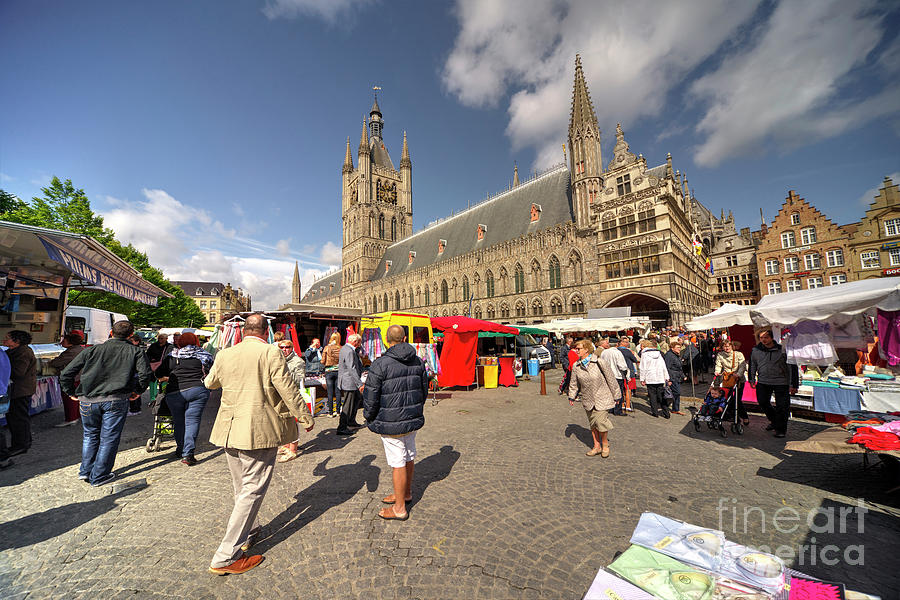 Ypres Photograph - Market Day at Ypres  by Rob Hawkins