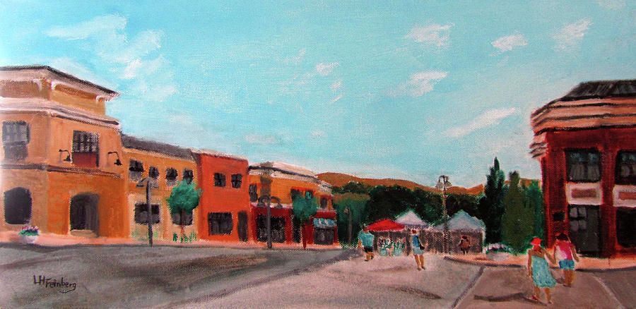 Market Day Painting by Linda Feinberg