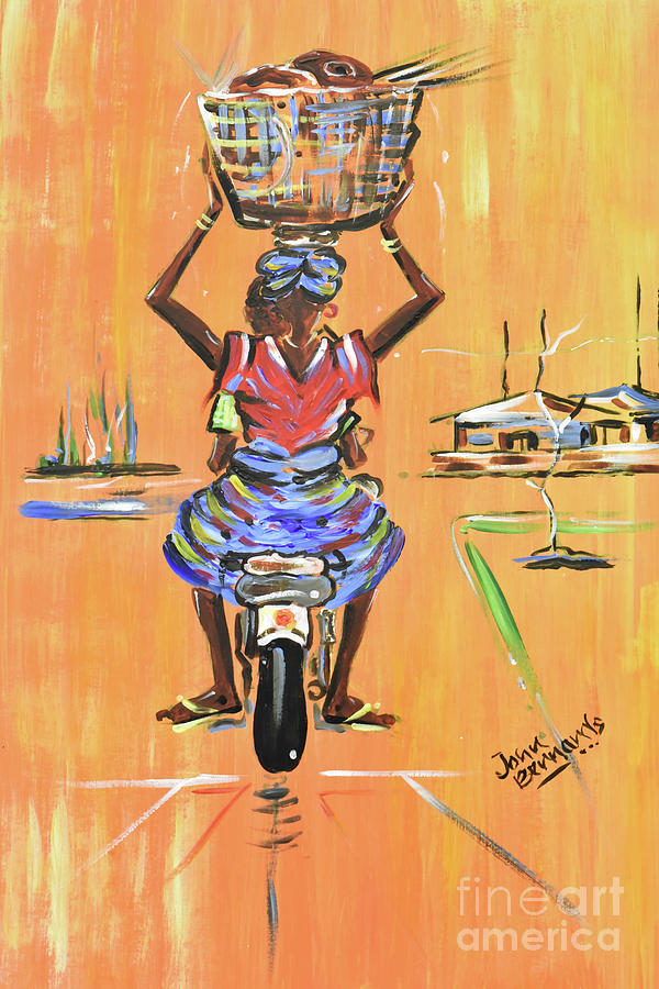Market Day Rides Painting by John Bernards - Fine Art America