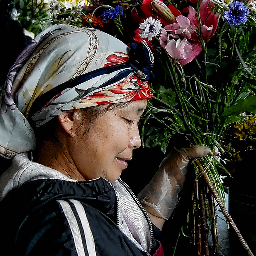 Flower Photograph - Market Flowers by David Patterson