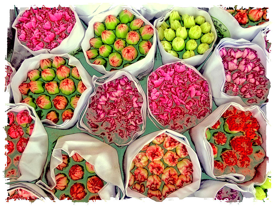 Market Flowers - Hong Kong Photograph by Marla Craven