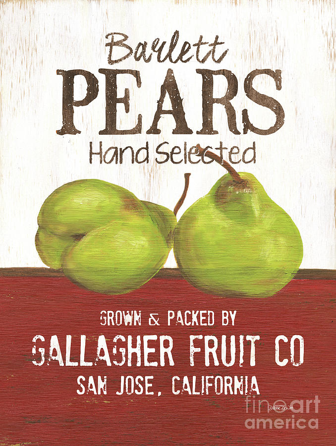 Pear Painting - Market Fruit 1 by Debbie DeWitt