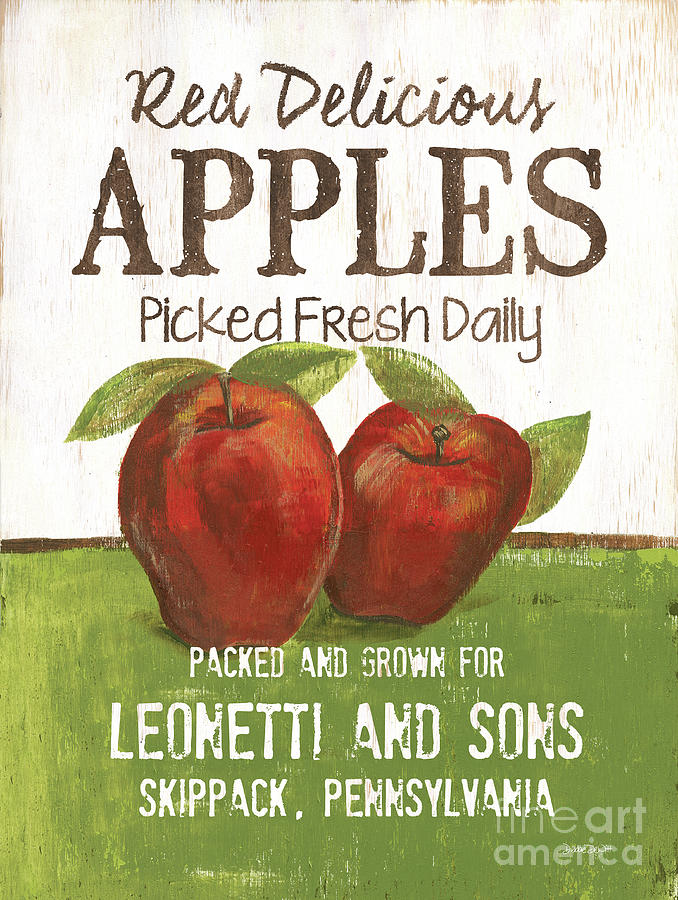 Apple Painting - Market Fruit 2 by Debbie DeWitt