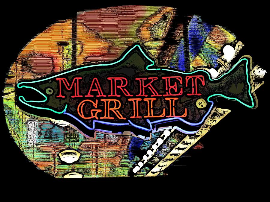 Market Grill 2 Digital Art by Tim Allen