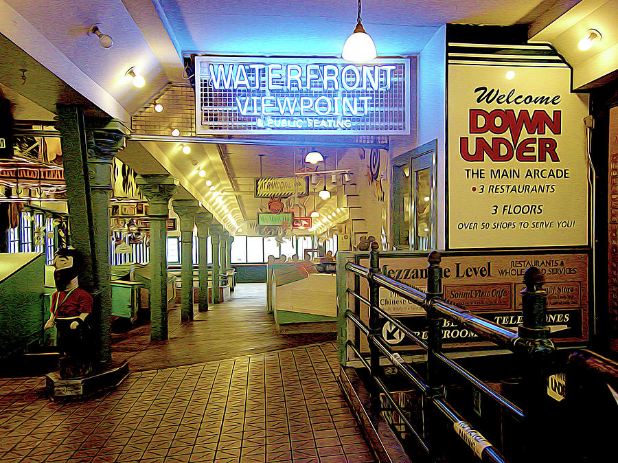 Seattle Photograph - Market Hall by Linda Carruth