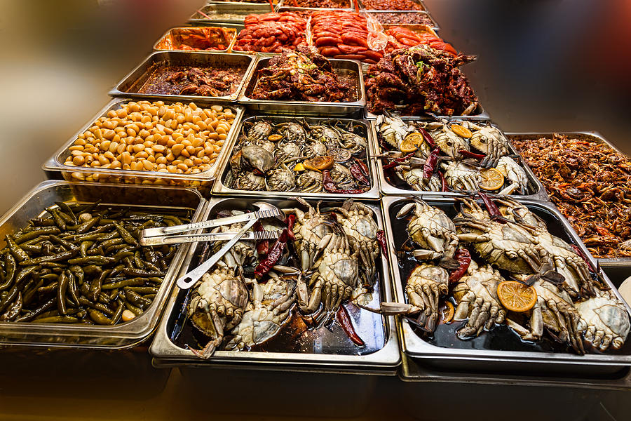 Landmark Photograph - Market Place Crabs and More by James BO Insogna