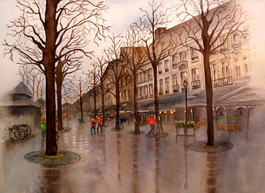 Market Place Painting by Sonya Catania