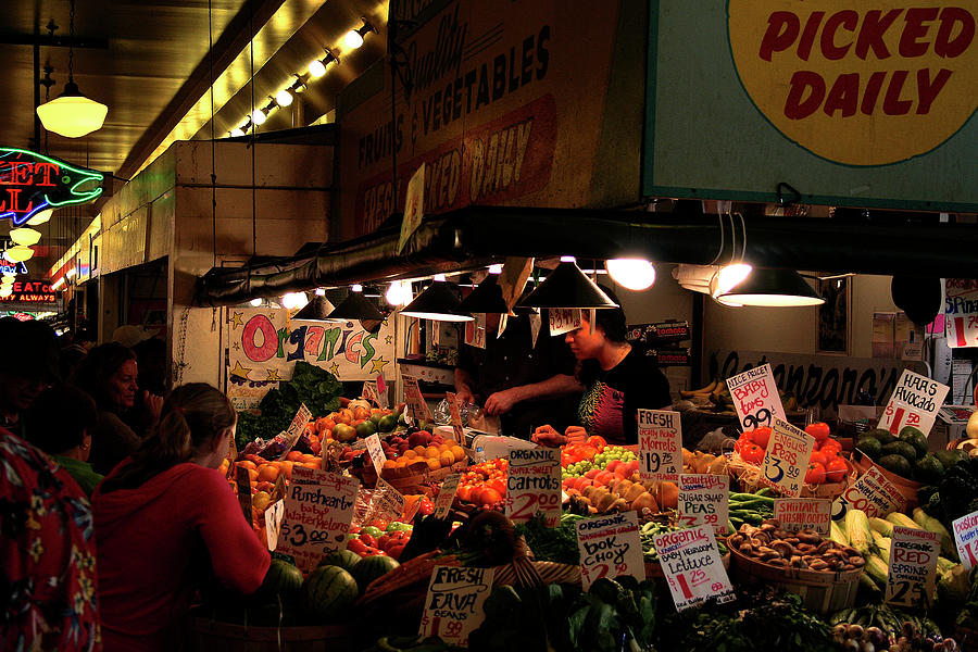 Vegetable Photograph - Market Produce by David Patterson