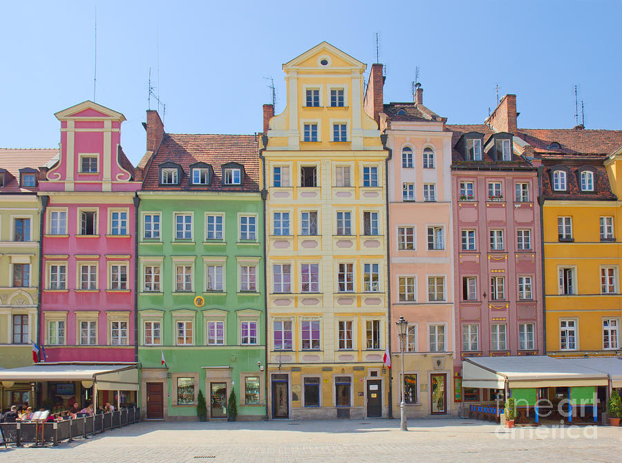 Market Square Houses in Wroclaw Photograph by Anastasy Yarmolovich