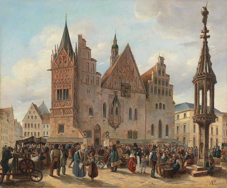 Market Square in Wroclaw Painting by J H Bondras
